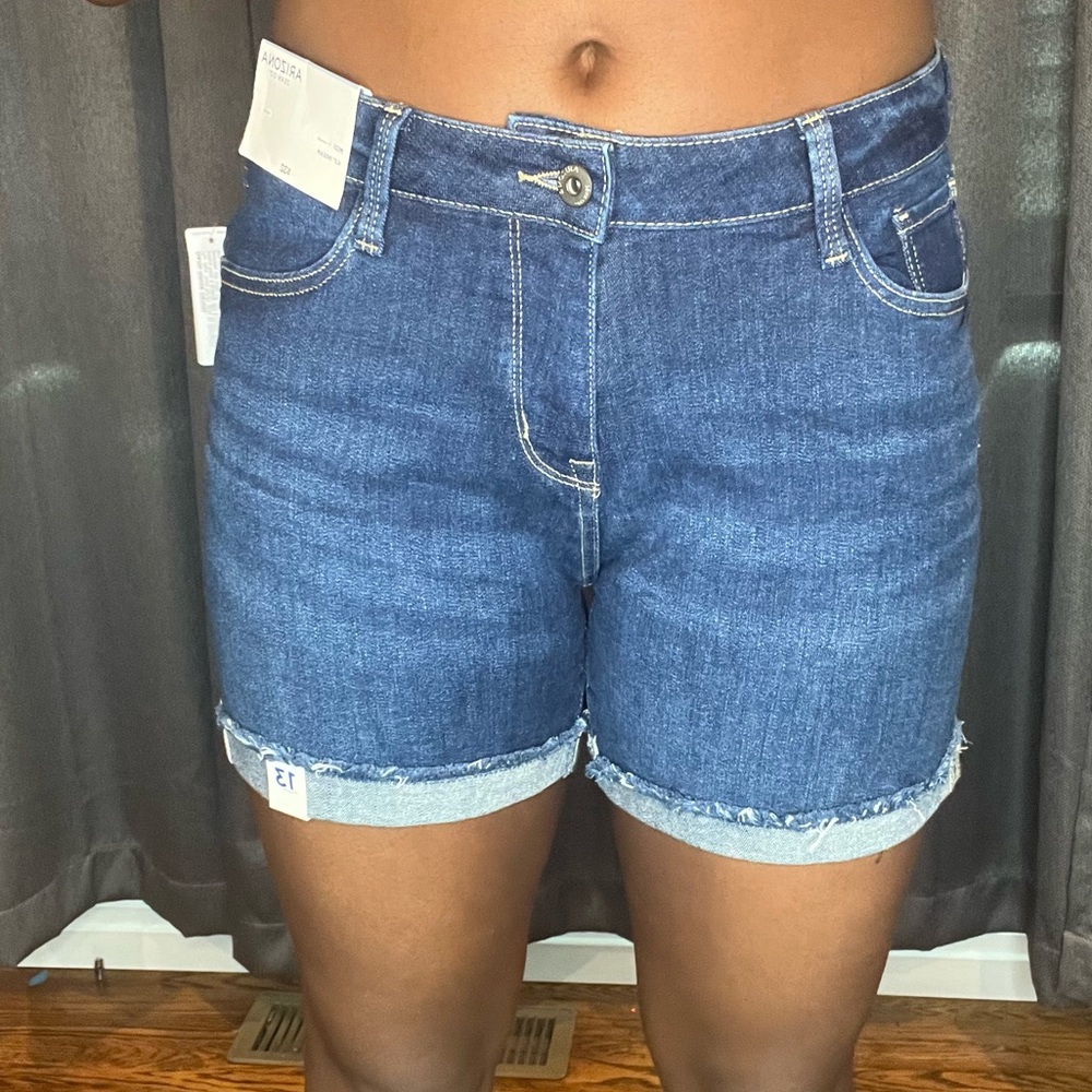 dark blue denim shorts | New With Tags |